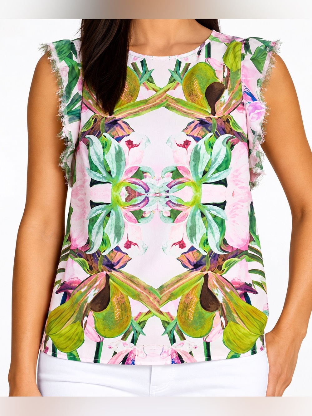 Ted Baker London tropical floral top, size 2